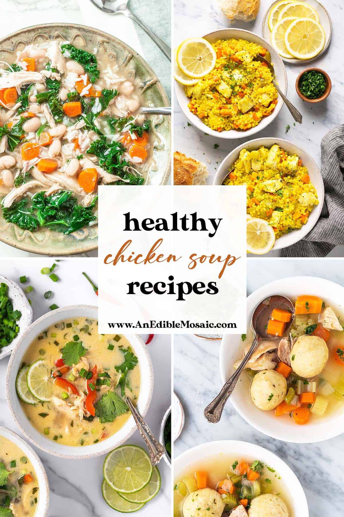 healthy chicken soup recipes pin