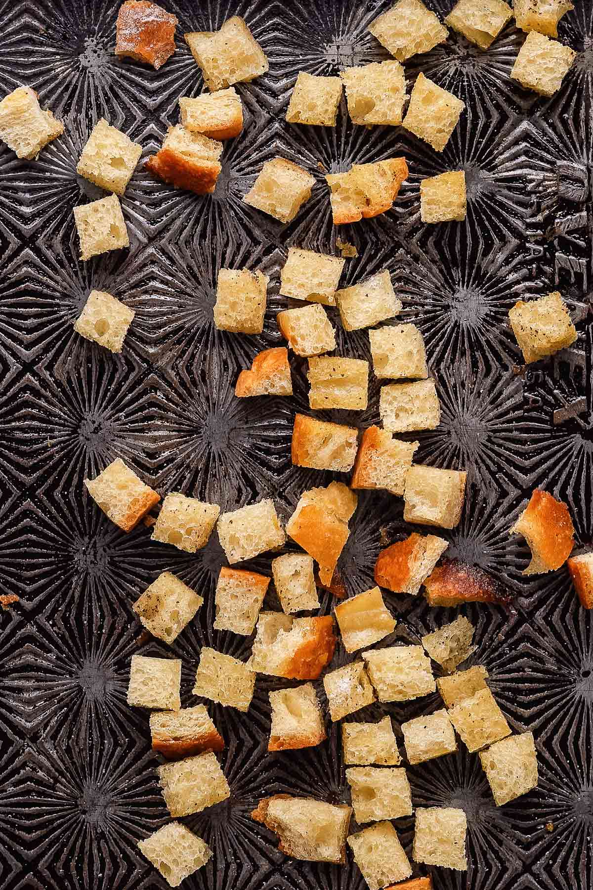 how to make croutons with stale bread for soup
