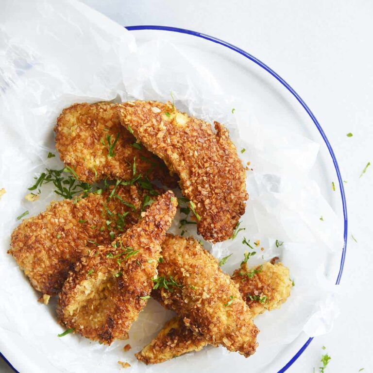 coconut chicken fingers featured image