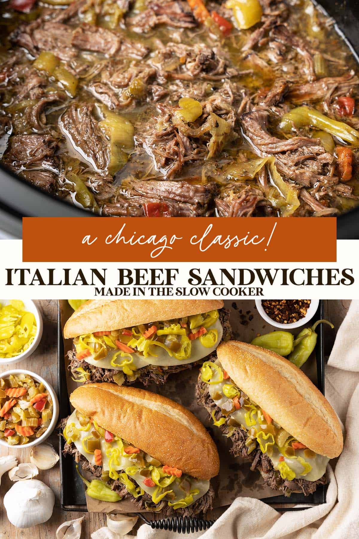 italian beef sandwich recipe pin