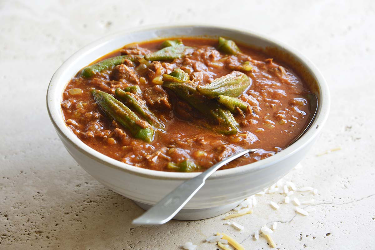 persian okra tomato stew