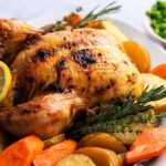 simple roast chicken with vegetables featured image