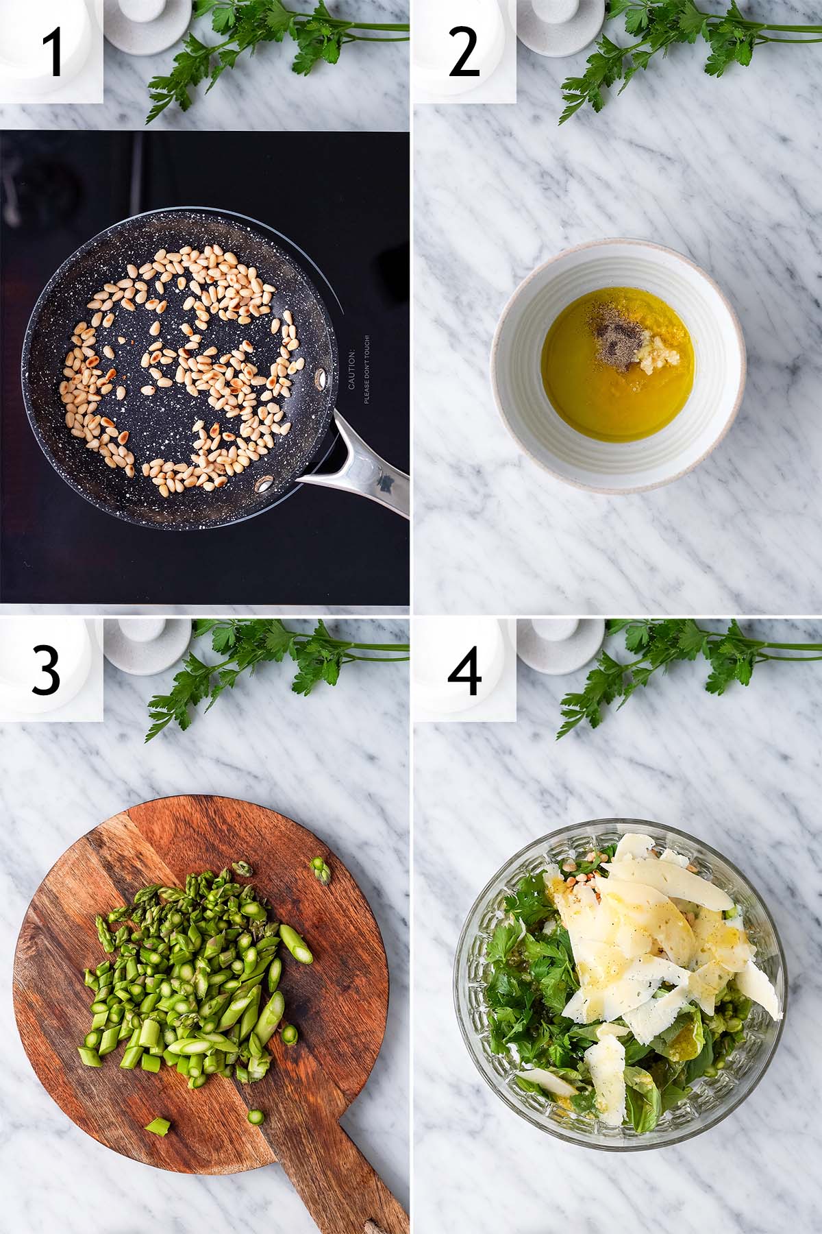 how to make raw asparagus salad