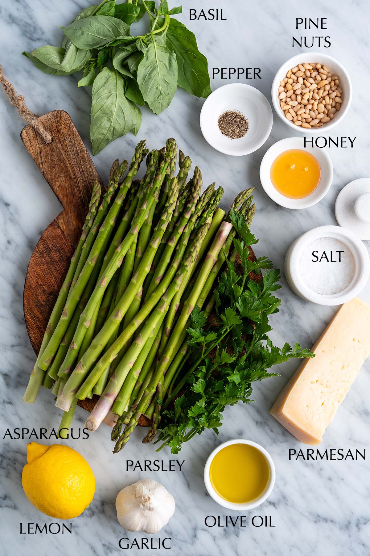 simple asparagus salad ingredients