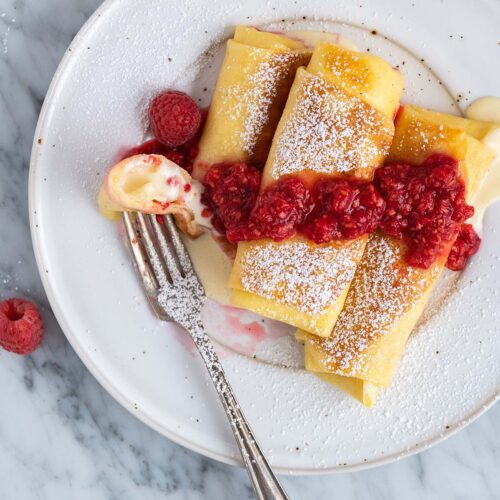 cheese blintz recipe featured image