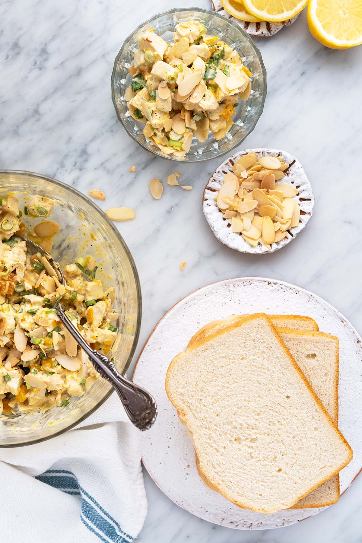 chicken salad finger sandwich ingredients