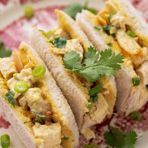 curried chicken salad sandwiches featured image