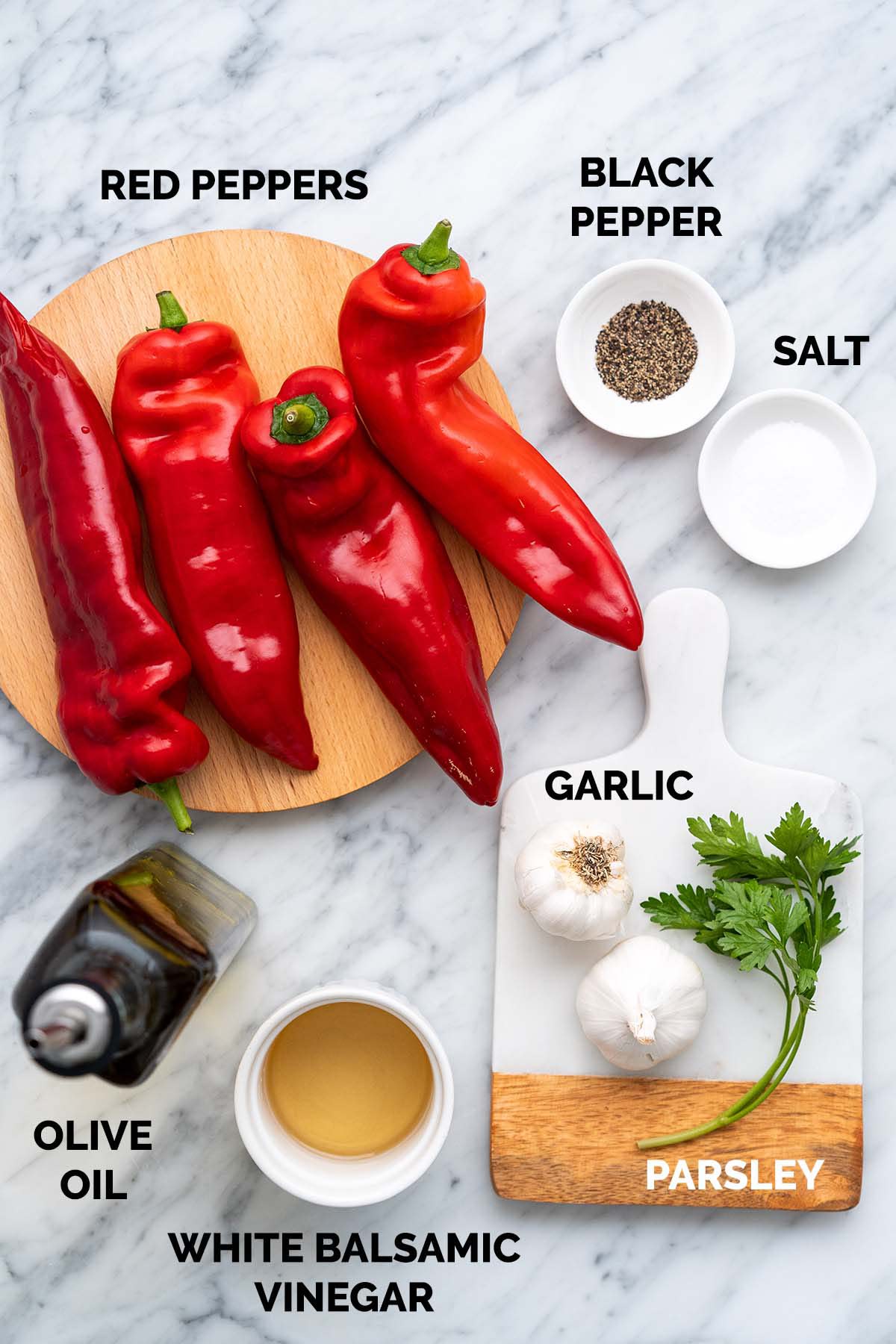 grilled red peppers ingredients