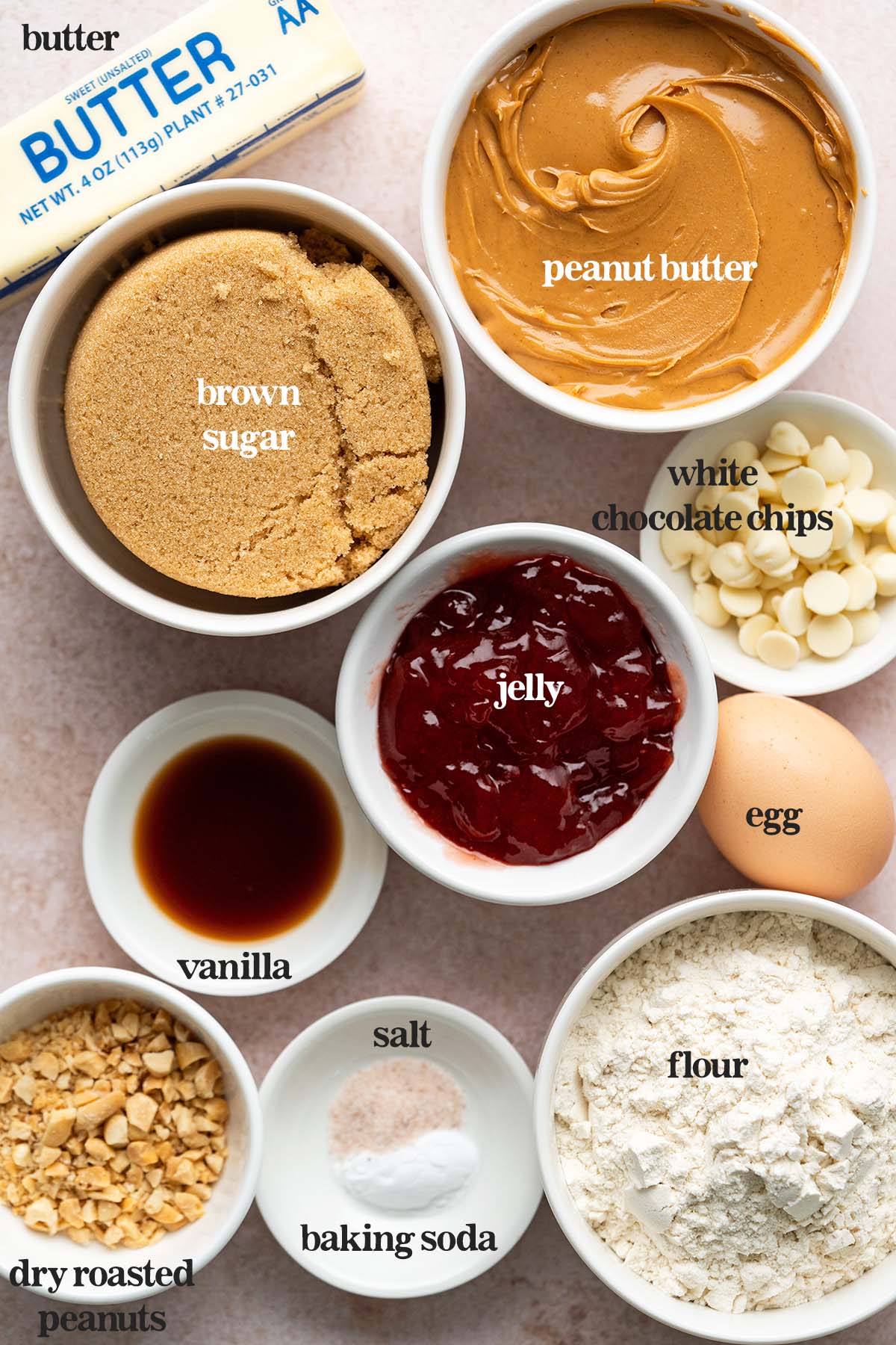peanut butter jelly cookies ingredients