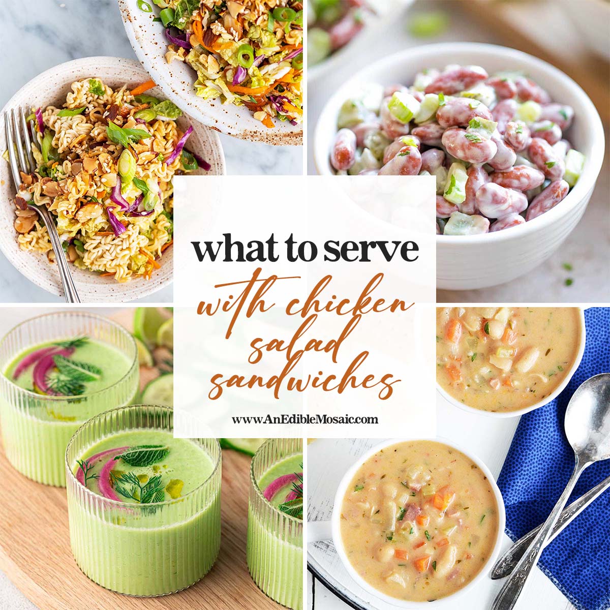 chicken salad side dishes