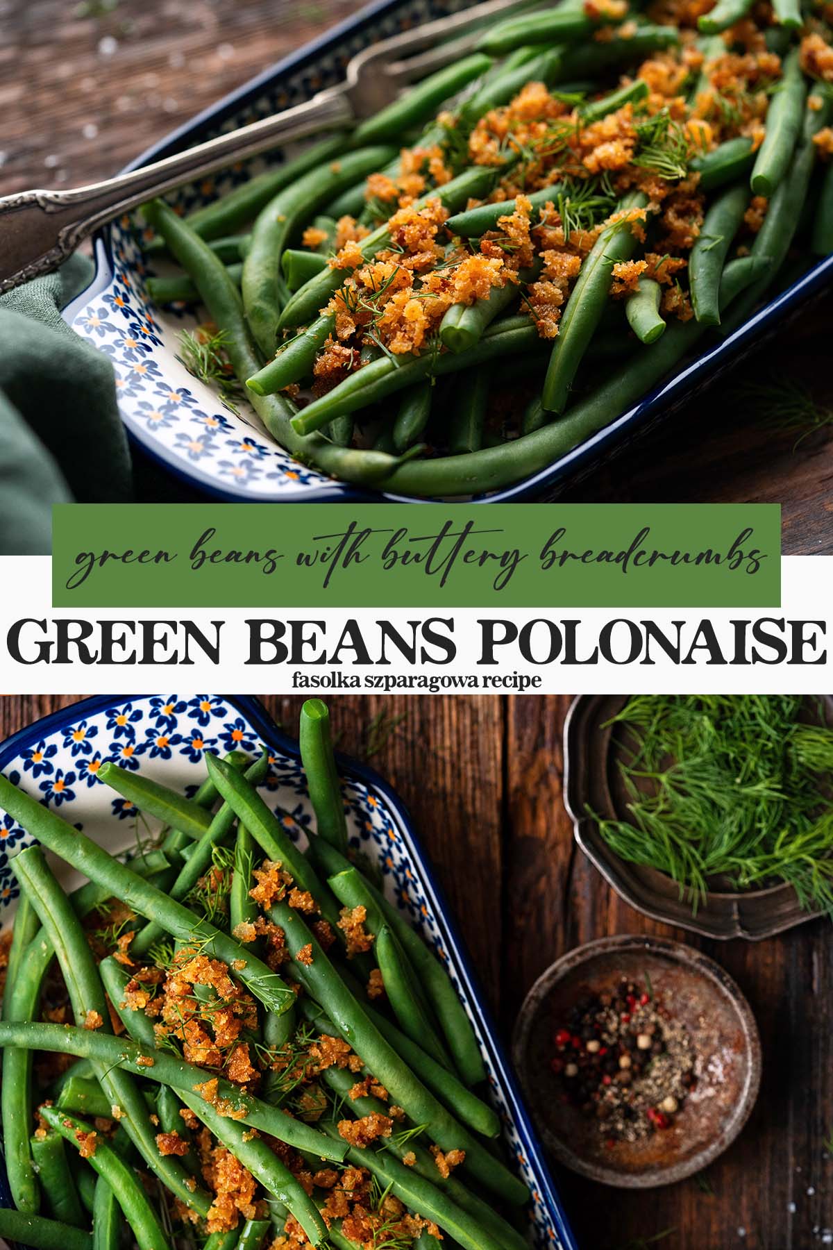green beans polonaise recipe pin