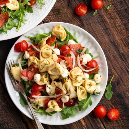 simple tortellini salad featured image