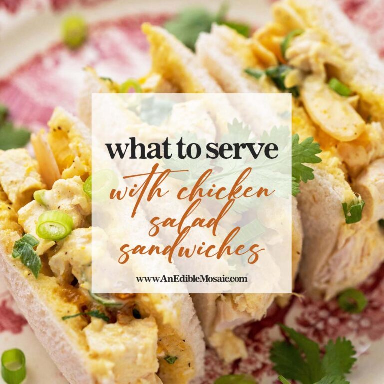 what goes with chicken salad sandwiches