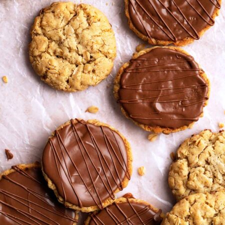 homemade chocolate hobnobs featured image