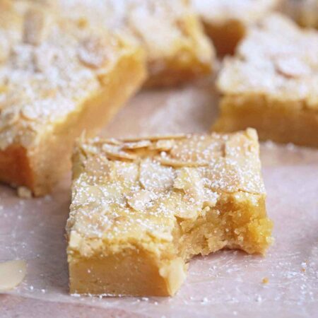 easy almond croissant blondies recipe