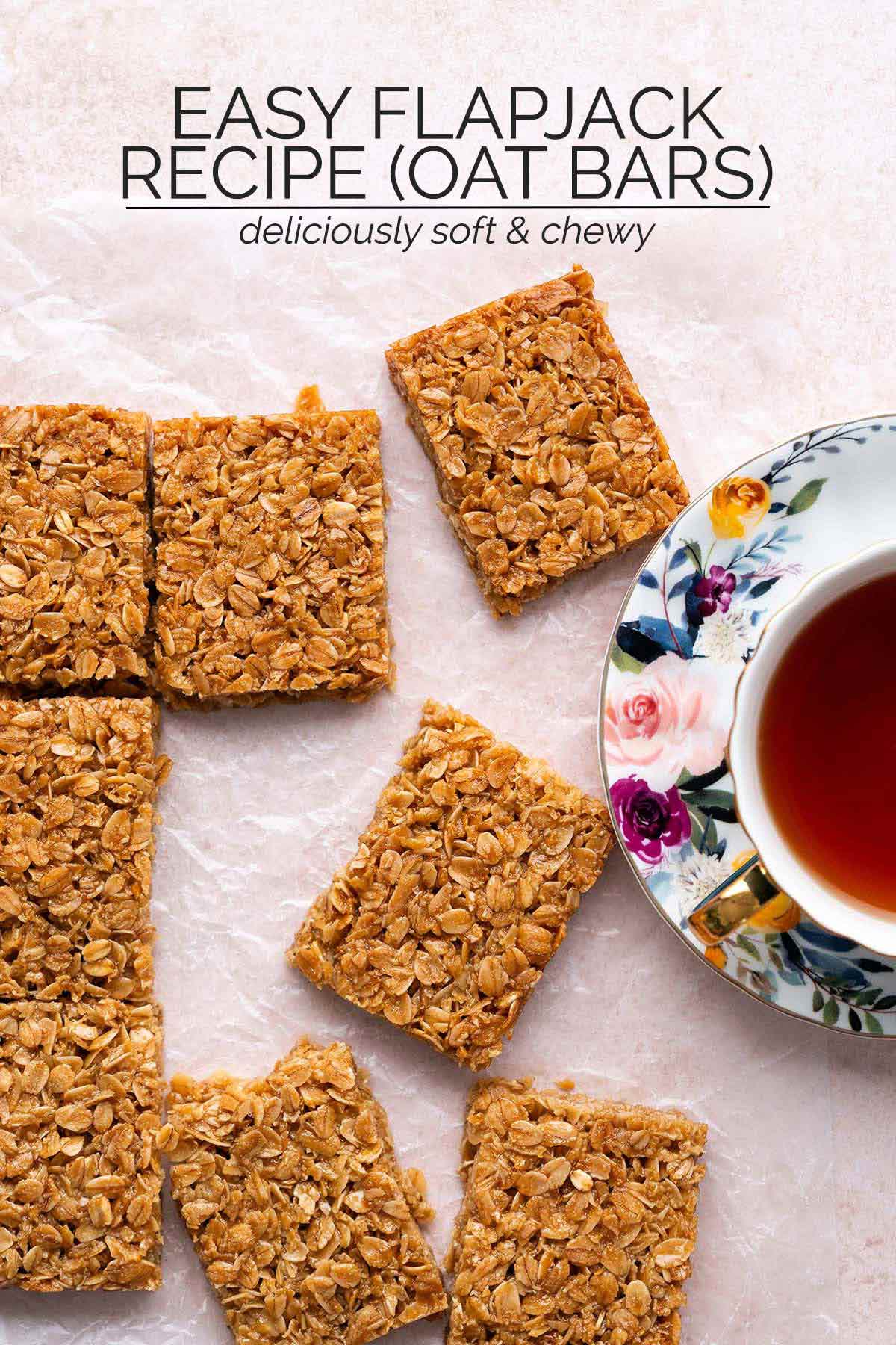 easy flapjack recipe pin