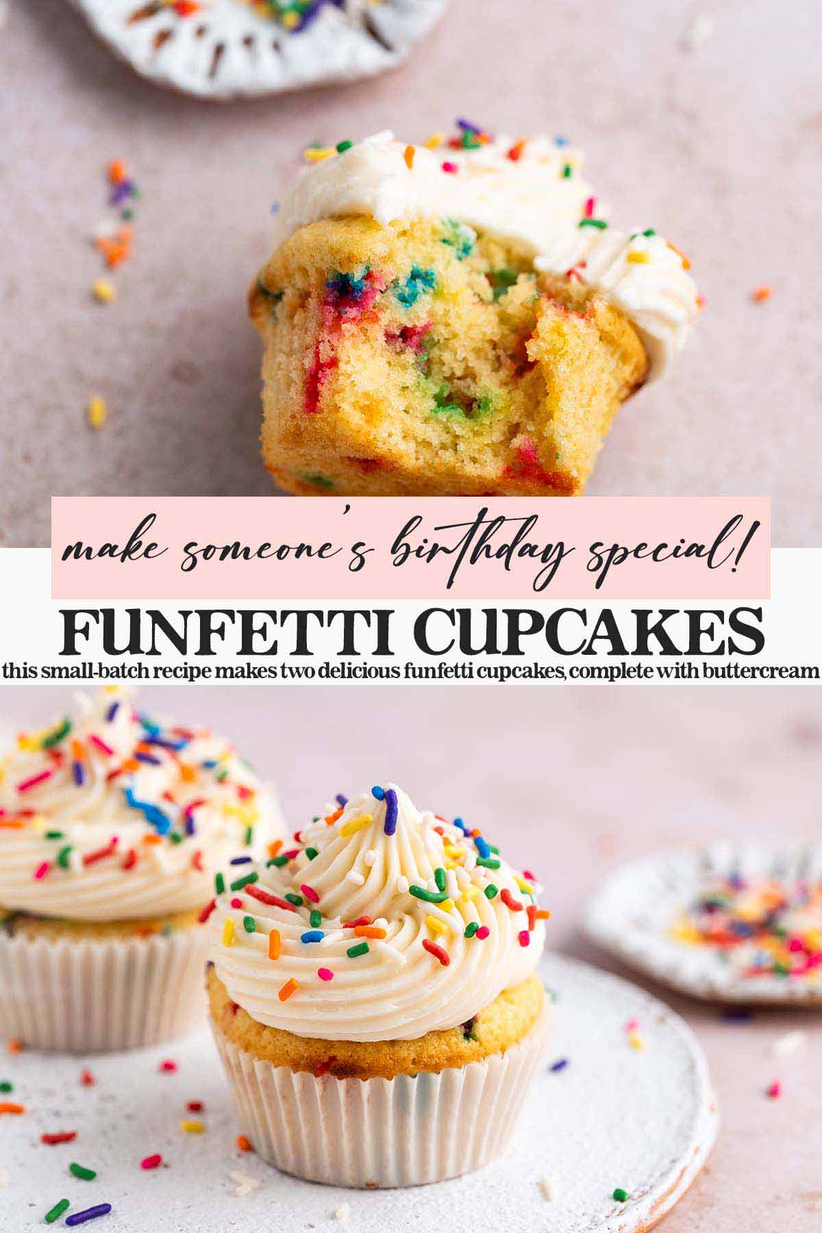 funfetti cupcakes recipe pin