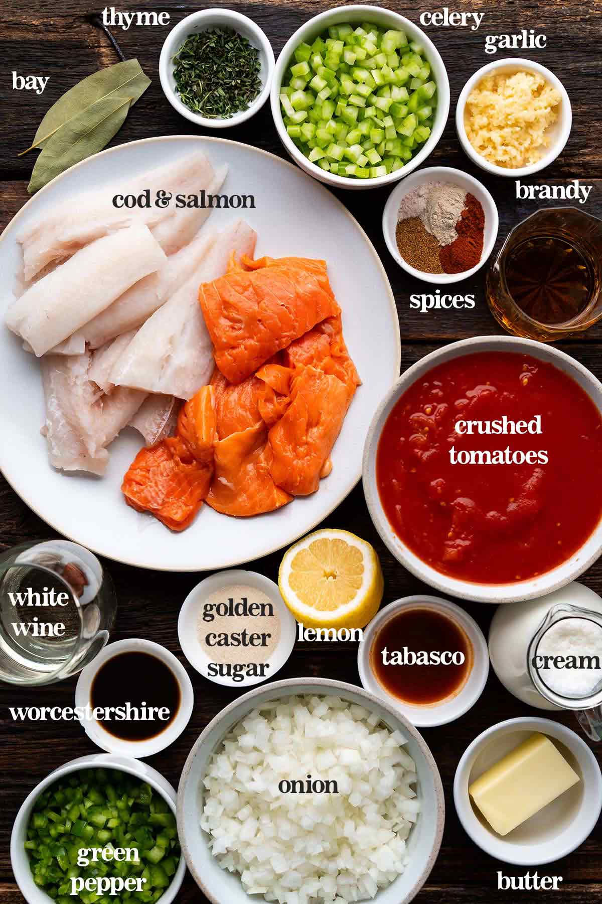 seafood pan roast ingredients