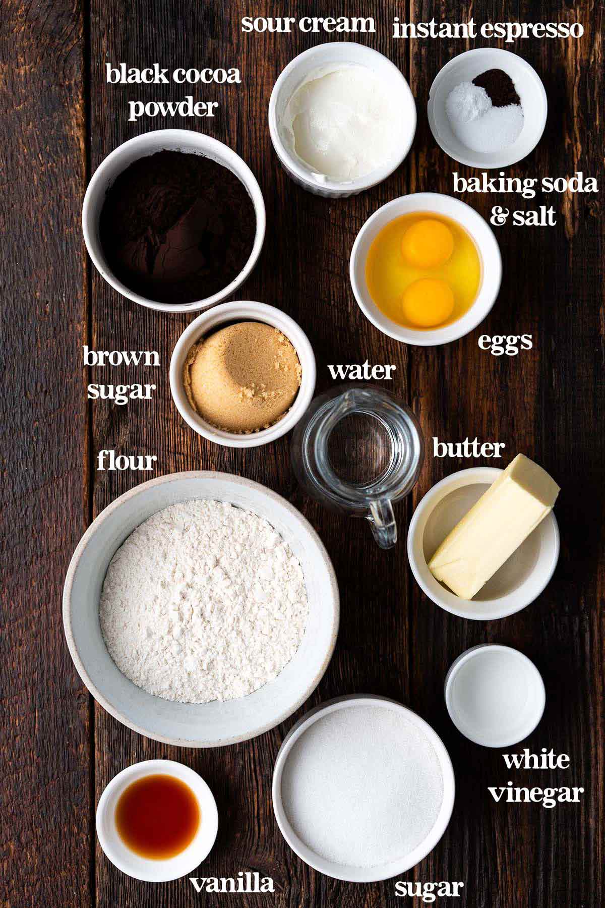 black cocoa chocolate cake ingredients