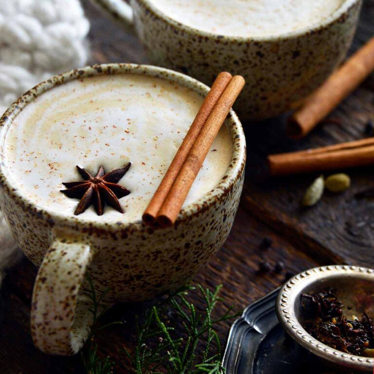 homemade dirty chai latte recipe featured image