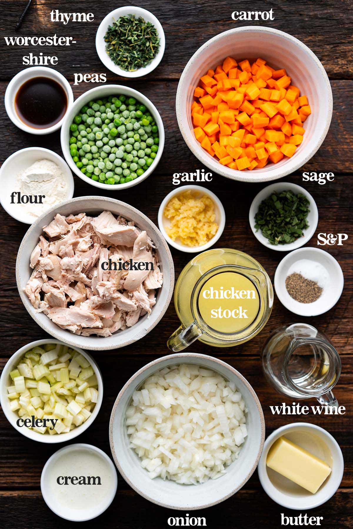 chicken pot pie filling ingredients