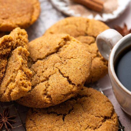 pumpkin snickerdoodle cookie recipe featured image