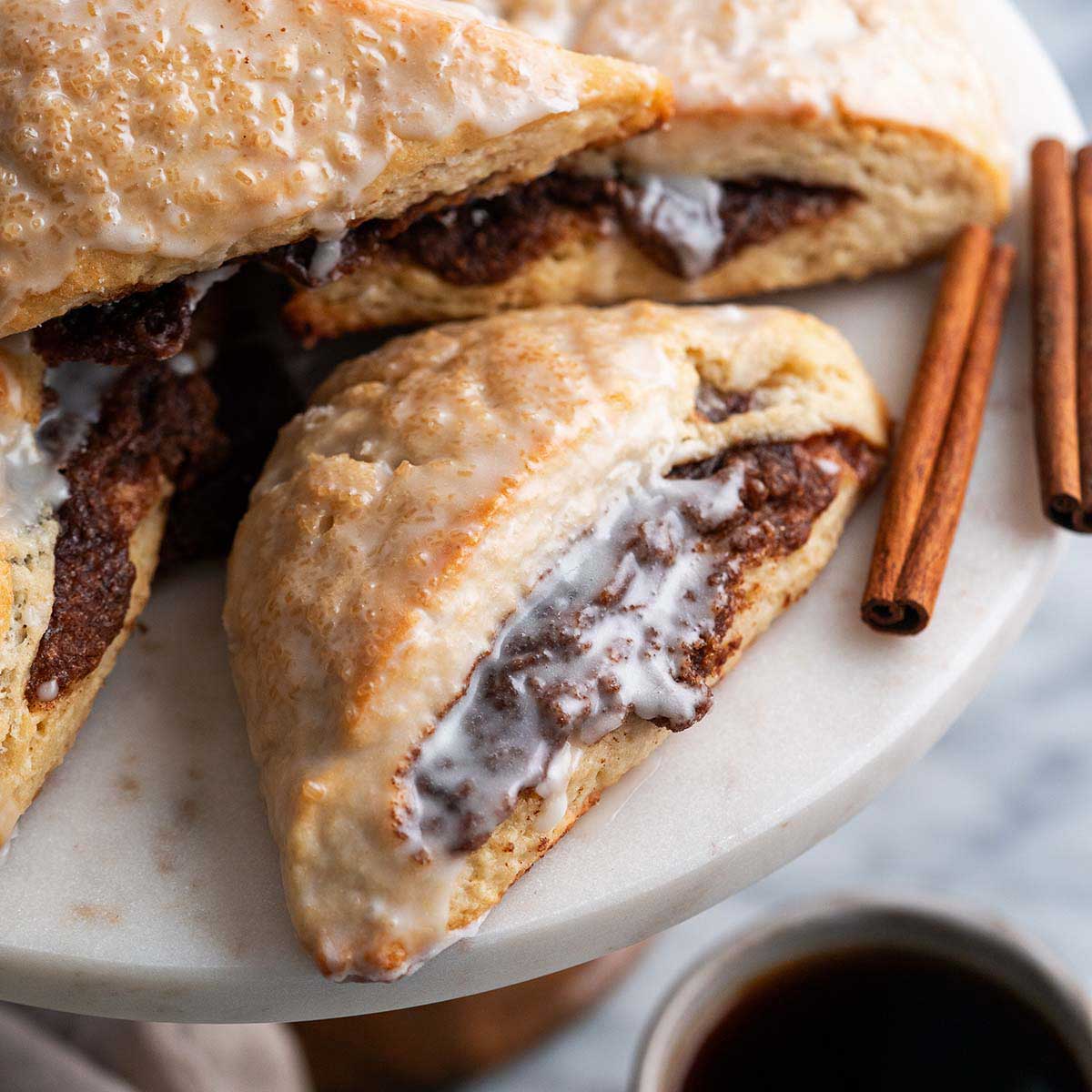 Cinnamon Roll Sourdough Discard Scones Recipe-image