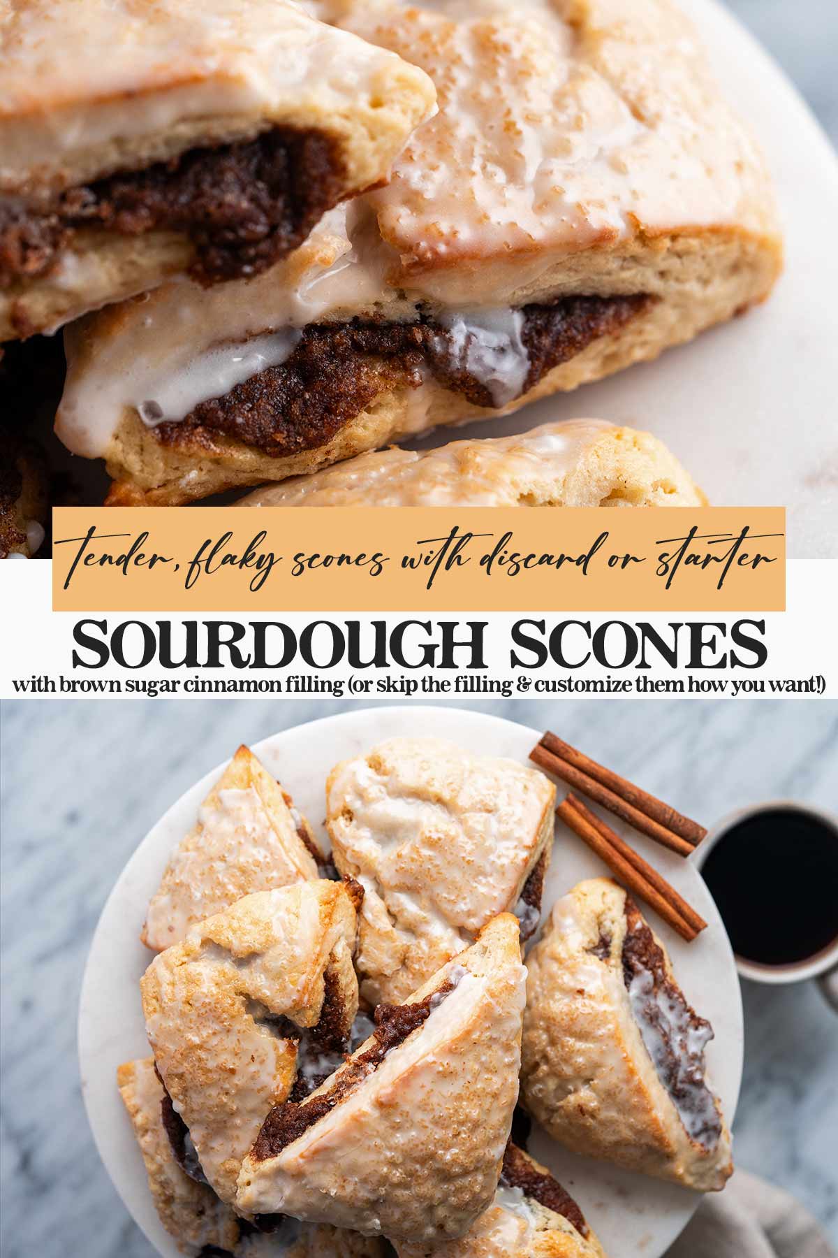 sourdough scones recipe pin