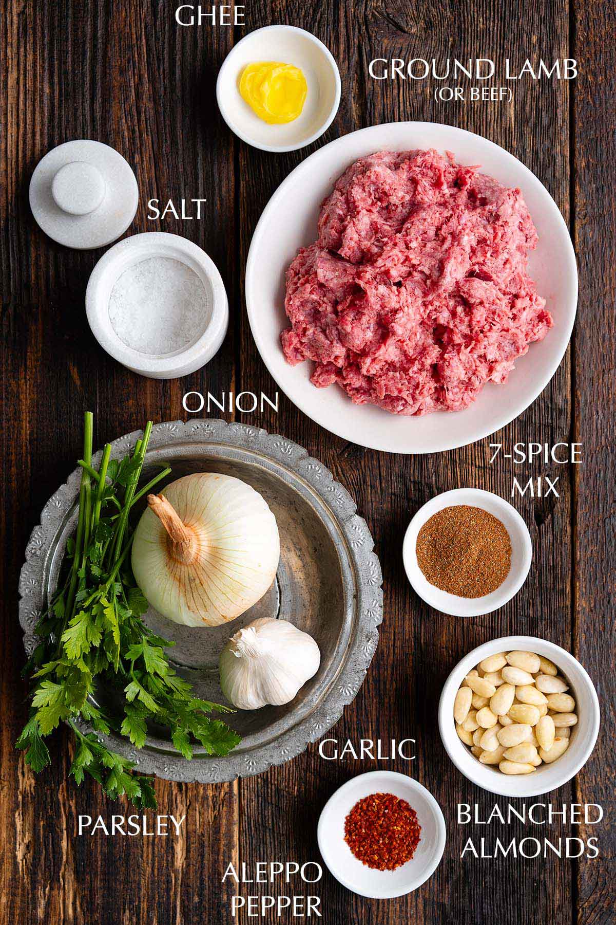 spiced lamb ingredients