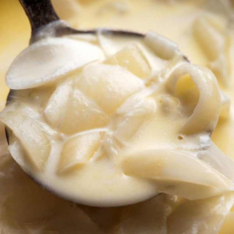 creamed onions side dish recipe featured image