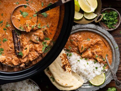 Easy Crockpot Butter Chicken Recipe - An Edible Mosaic™