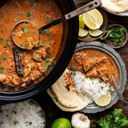 crockpot butter chicken recipe featured image