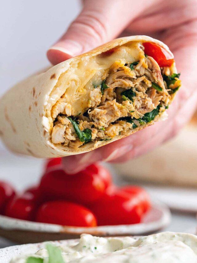 High Protein Chicken Meal Prep Burritos