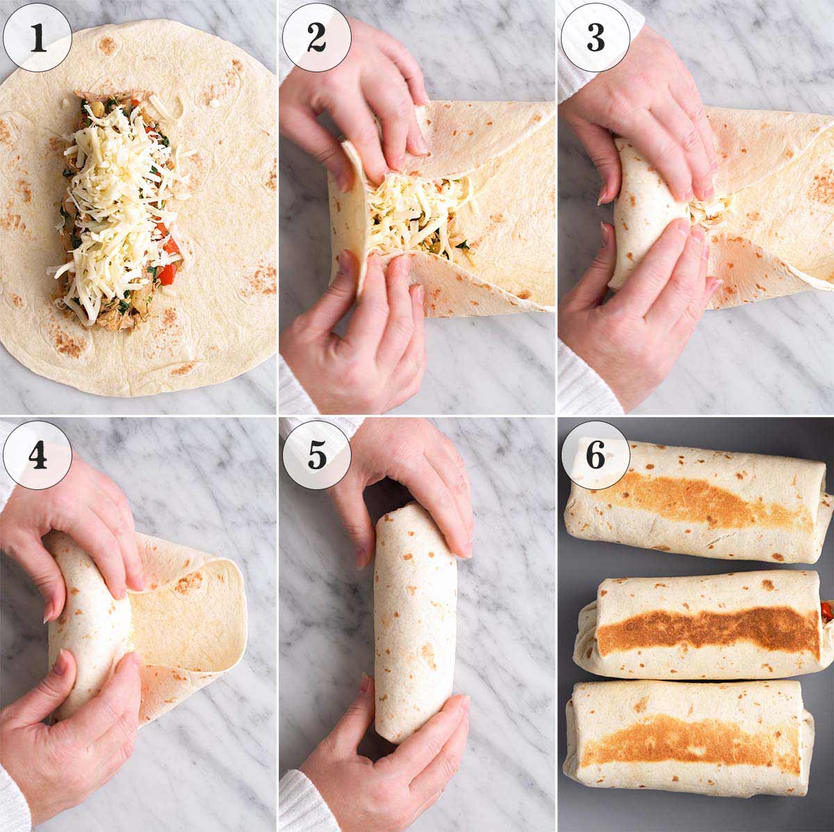 how to roll burritos