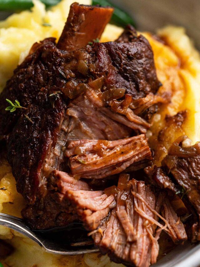 Crockpot Beef Short Ribs with Red Wine