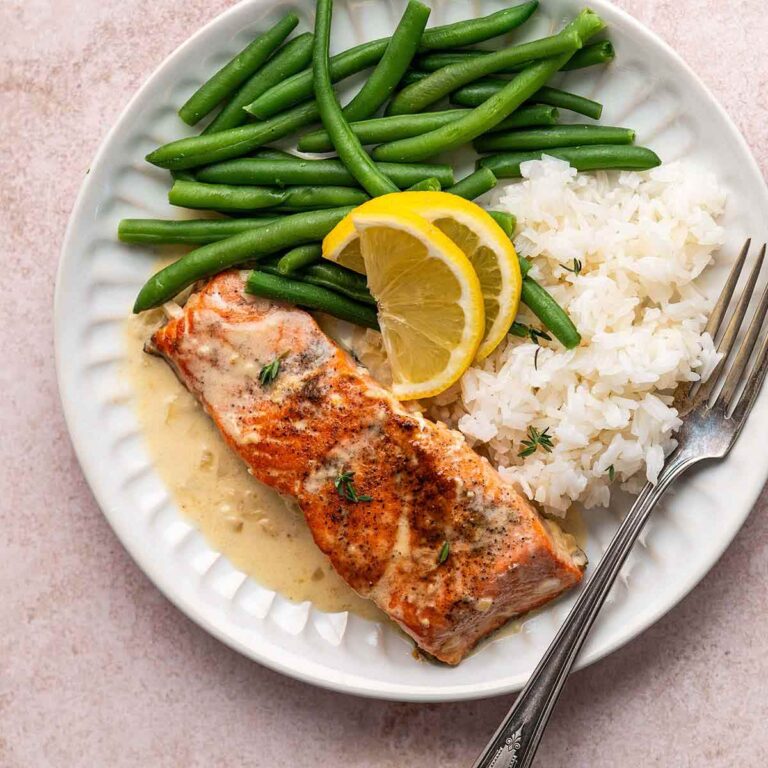easy creamy sauce for salmon featured image