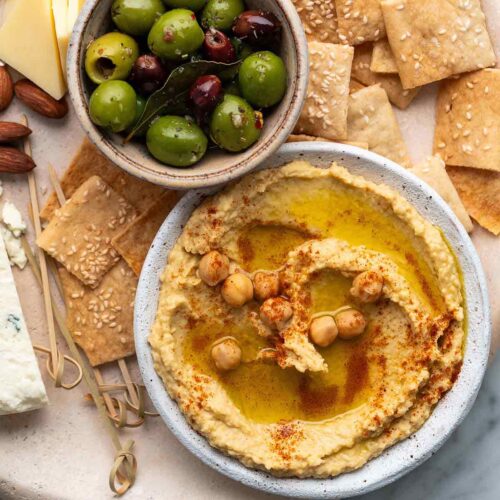 garlic hummus recipe without tahini featured image