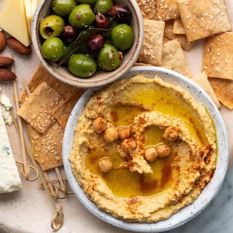 garlic hummus recipe without tahini featured image