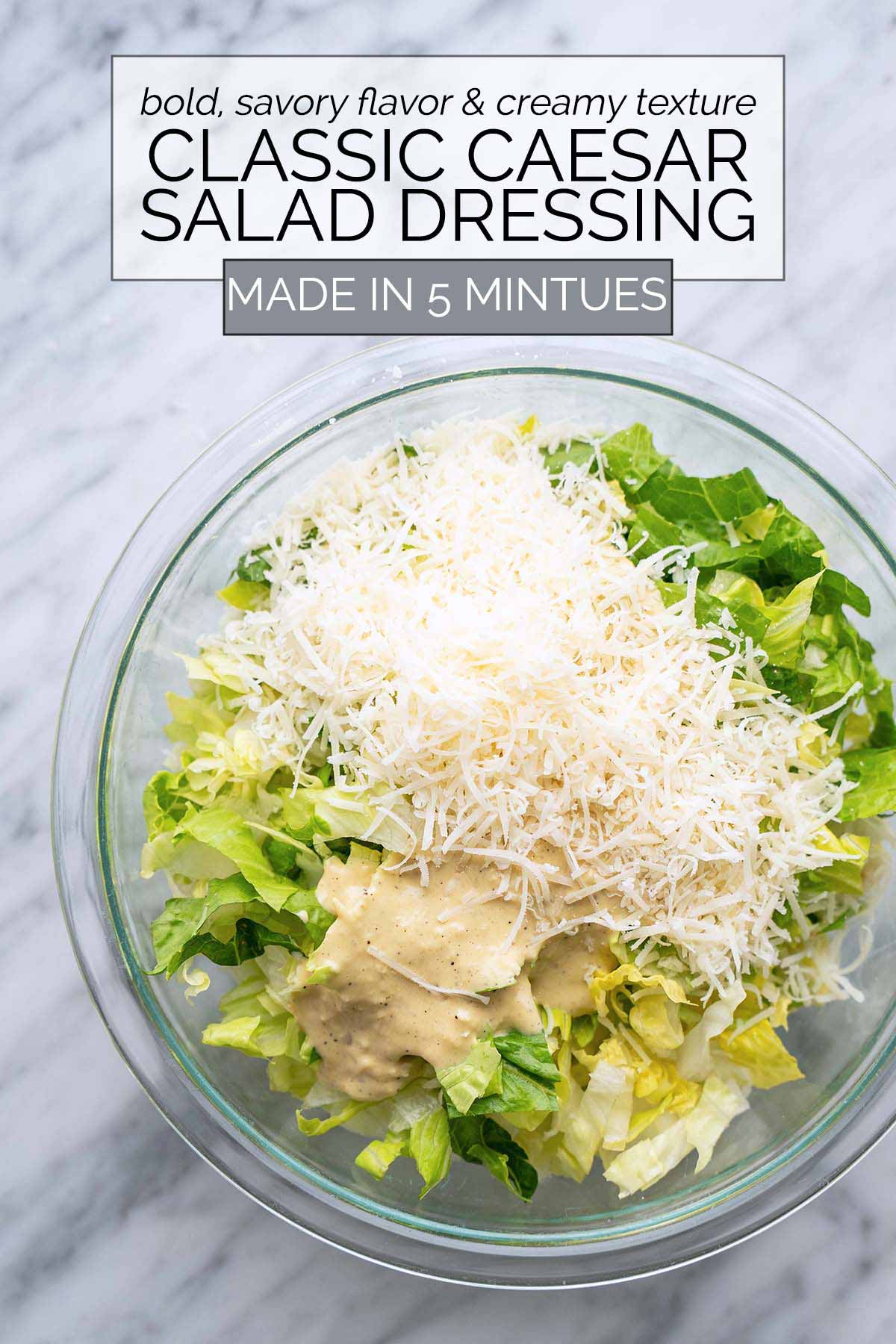 classic caesar salad dressing recipe pin
