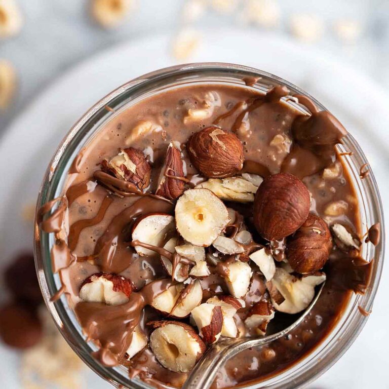 easy Nutella overnight oats featured image