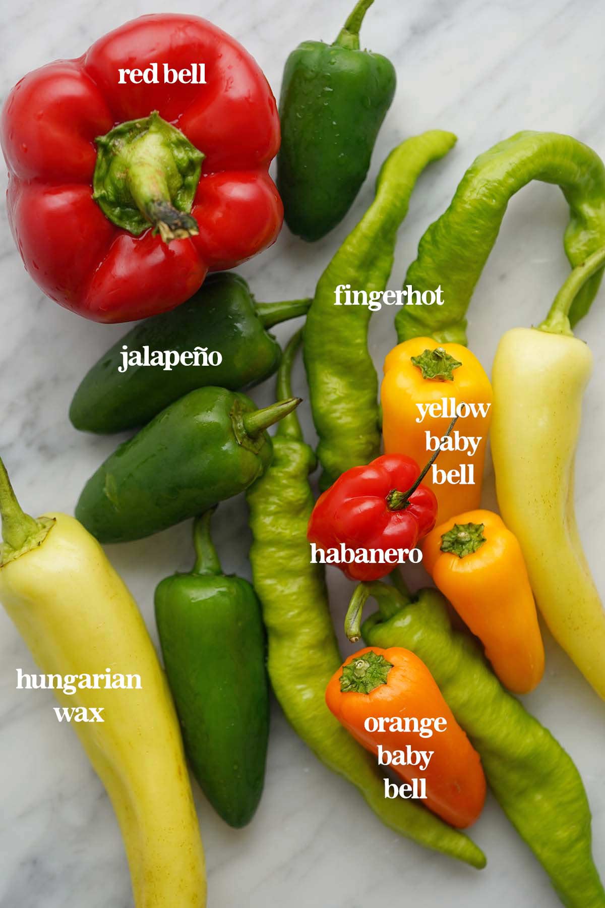 peppers for moderately hot to spicy hot pepper relish