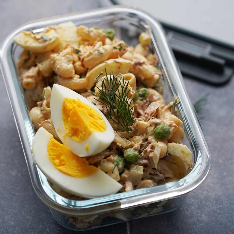 tuna protein pasta salad recipe featured image
