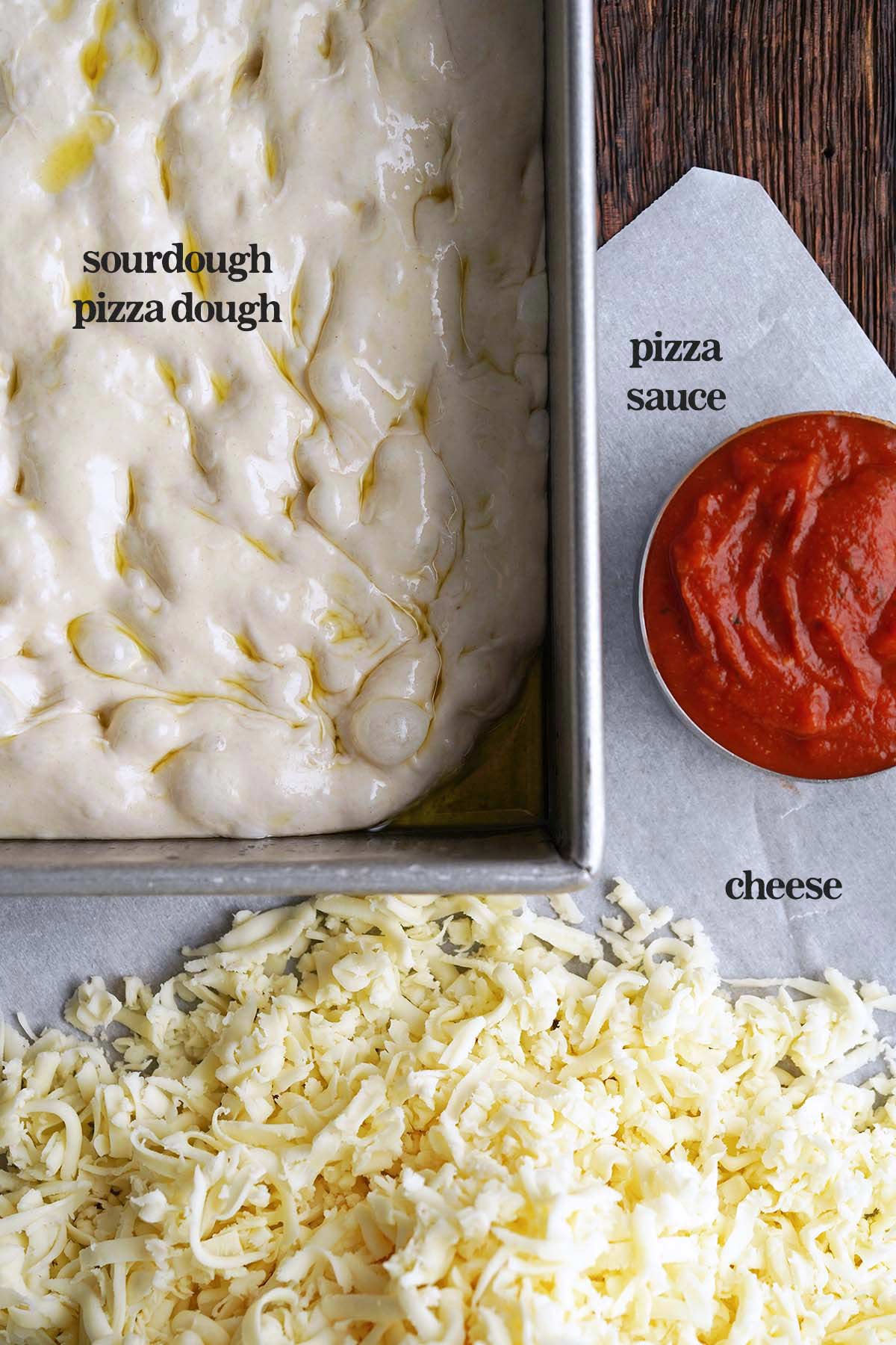 cheese pizza ingredients