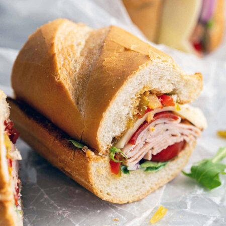 Italian grinder sub sandwich recipe featured image