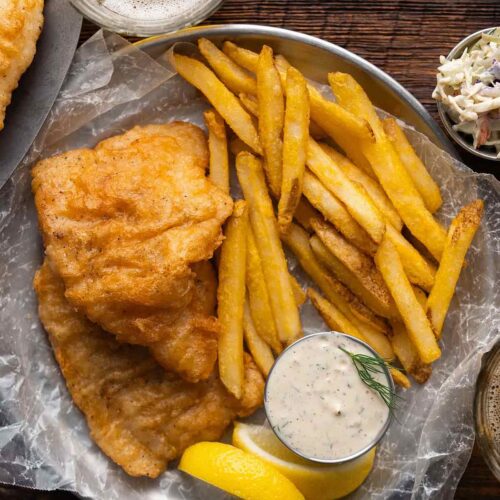 beer batter fish and chips recipe featured image