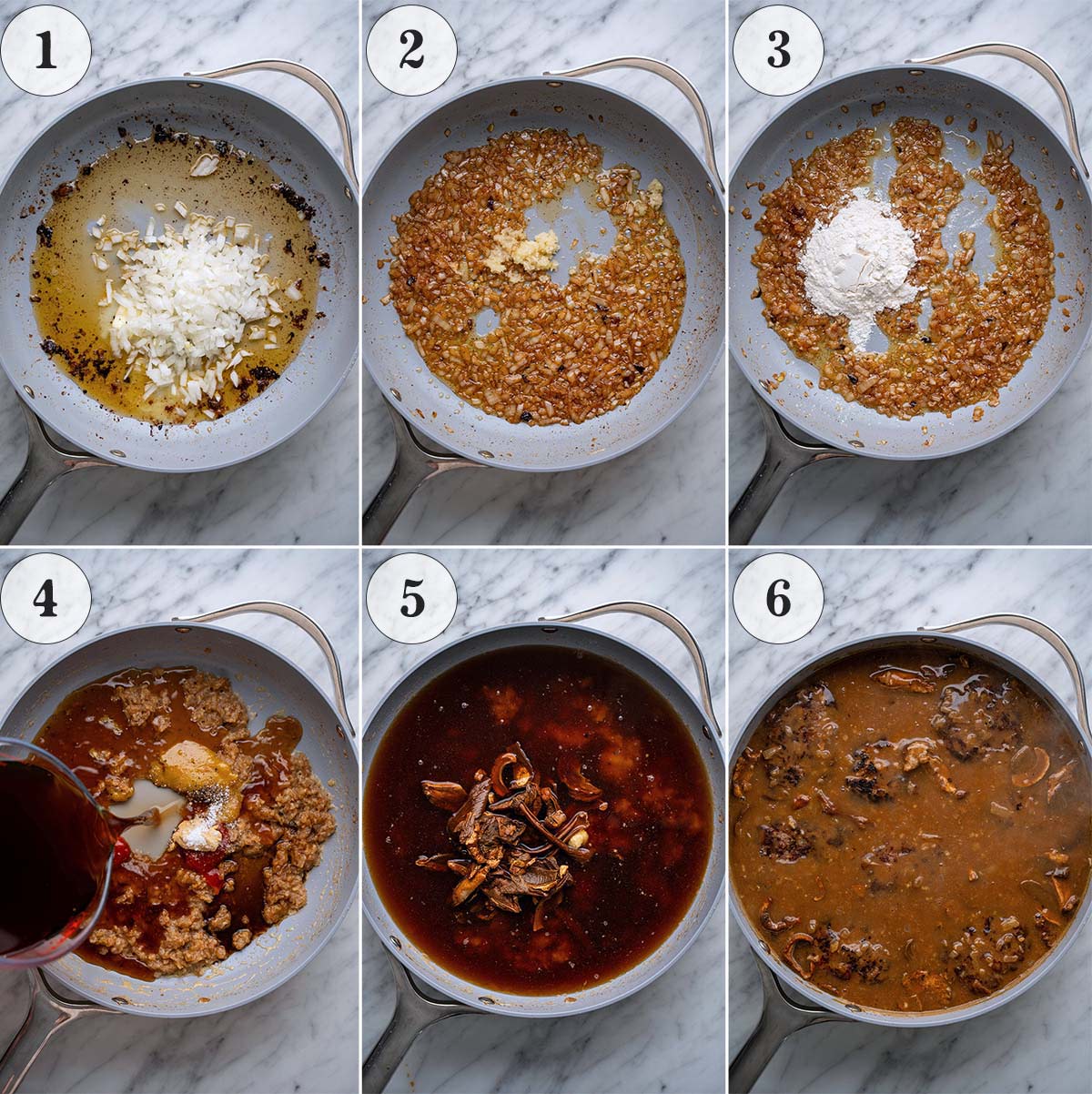 how to make brown mushroom gravy from scratch for homemade salisbury steak