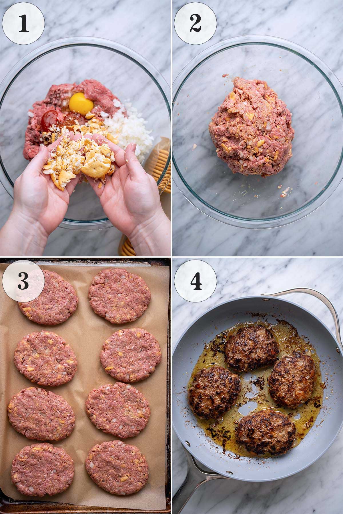 how to make homemade Salisbury steak patties