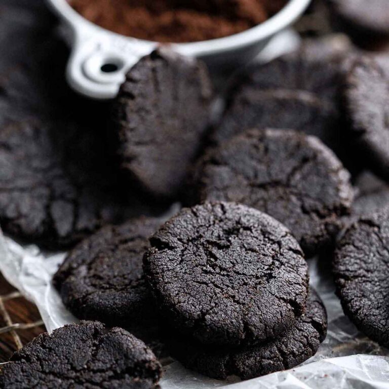black chocolate cookies recipe featured image