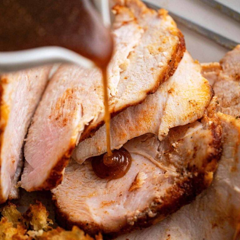 maple bourbon glaze recipe featured image