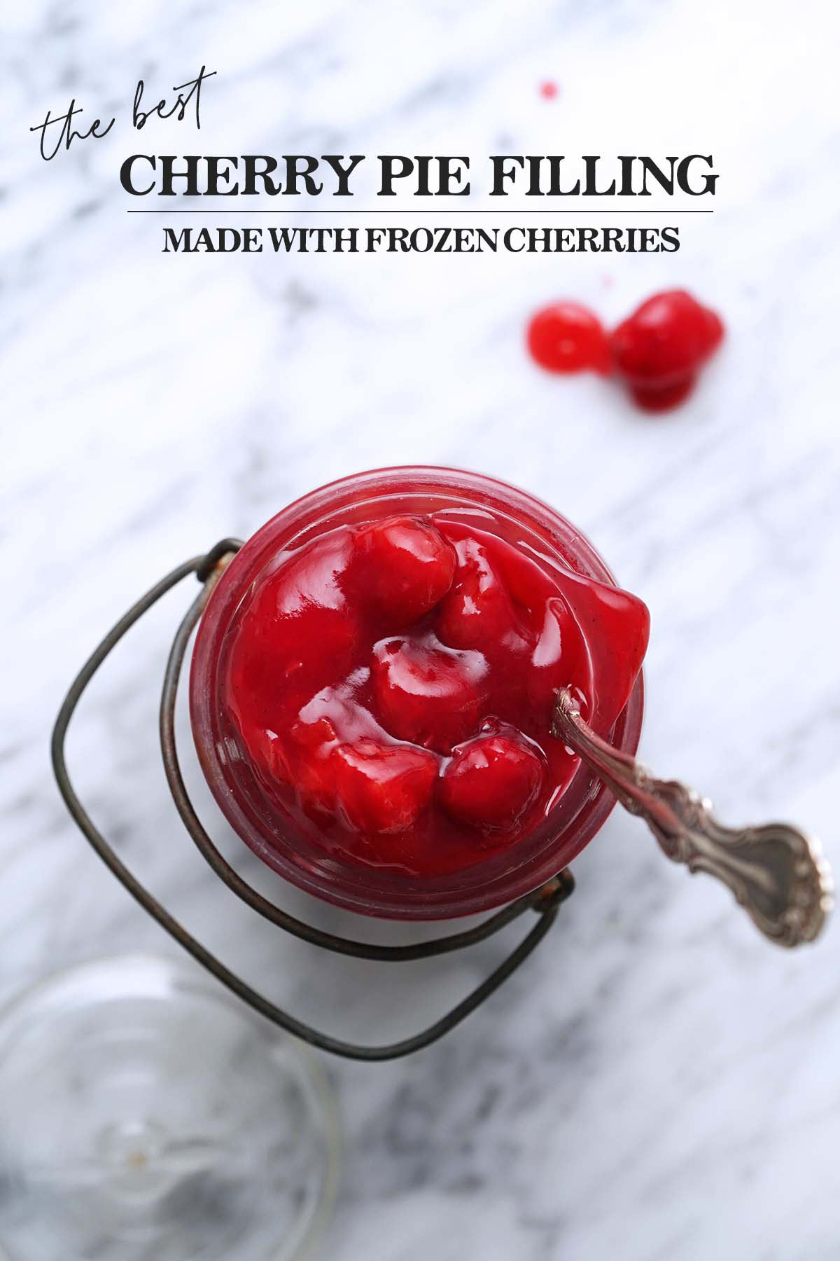 cherry pie filling made with frozen cherries pin